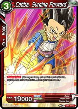 Cabba, Surging Forward DB1-009 card from Draft Box 04 - Dragon Brawl