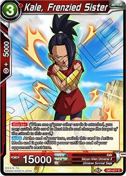Kale, Frenzied Sister DB1-011 card from Draft Box 04 - Dragon Brawl