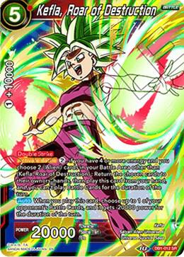 Kefla, Roar of Destruction DB1-012 card from Draft Box 04 - Dragon Brawl