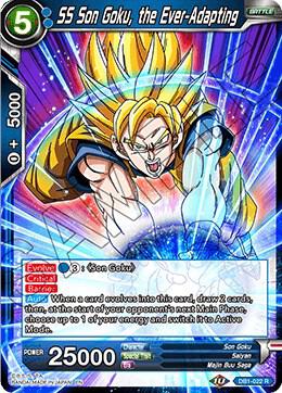 SS Son Goku, the Ever-Adapting DB1-022 card from Draft Box 04 - Dragon Brawl