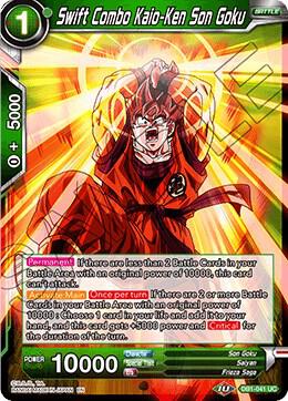 Swift Combo Kaio-Ken Son Goku DB1-041 card from Draft Box 04 - Dragon Brawl