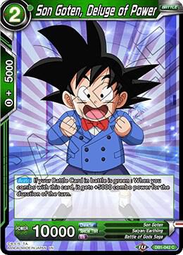Son Goten, Deluge of Power DB1-042 card from Draft Box 04 - Dragon Brawl