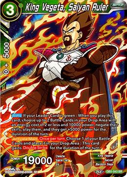 King Vegeta, Saiyan Ruler DB1-043 card from Draft Box 04 - Dragon Brawl