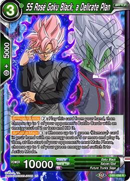 SS Rose Goku Black, a Delicate Plan DB1-056 card from Draft Box 04 - Dragon Brawl