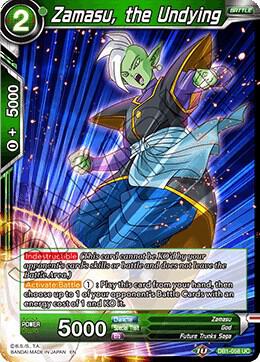 Zamasu, the Undying DB1-058 card from Draft Box 04 - Dragon Brawl