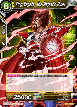 King Vegeta, the Majestic Ruler DB1-066 card from Draft Box 04 - Dragon Brawl