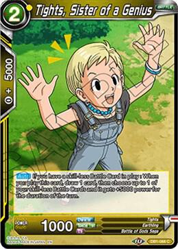Tights, Sister of a Genius DB1-068 card from Draft Box 04 - Dragon Brawl