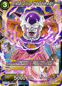 Frieza, Cry of the Sovereign DB1-076 card from Draft Box 04 - Dragon Brawl