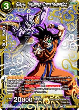 Ginyu, Ultimate Transformation DB1-077 card from Draft Box 04 - Dragon Brawl