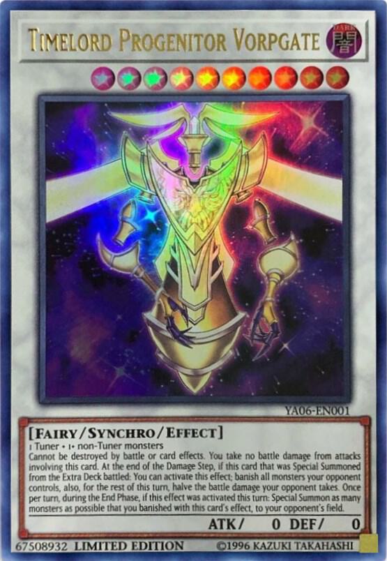 Timelord Progenitor Vorpgate YA06-EN001 card from Yu-Gi-Oh! ARC-V Promo Cards