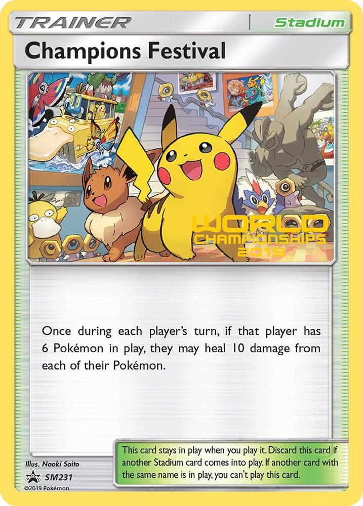 Champions Festival (World Championships 2019) SM231 card from SM Promos