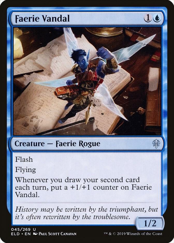 Faerie Vandal 45 card from Throne of Eldraine