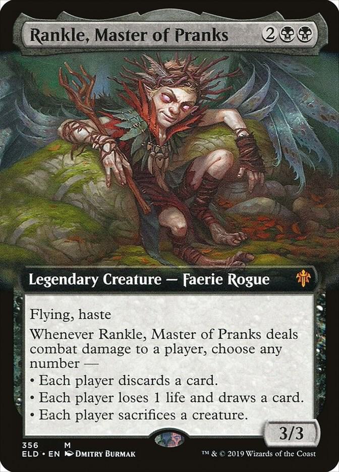 Rankle, Master of Pranks (Extended Art) 356 card from Throne of Eldraine
