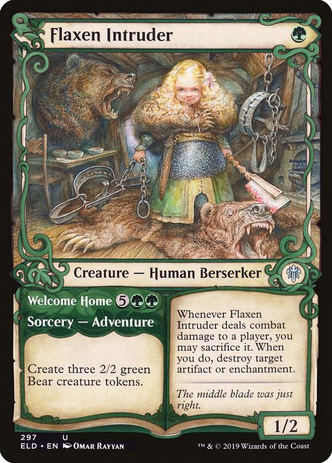 Flaxen Intruder (Showcase) 297 card from Throne of Eldraine