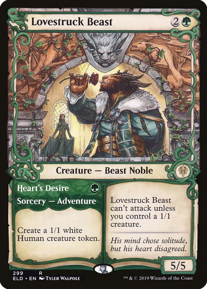 Lovestruck Beast (Showcase) 299 card from Throne of Eldraine