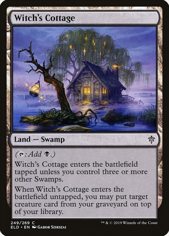 Witch's Cottage 249 card from Throne of Eldraine