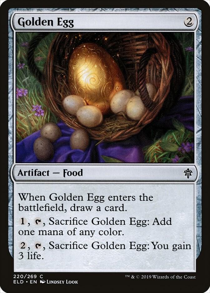 Golden Egg 220 card from Throne of Eldraine