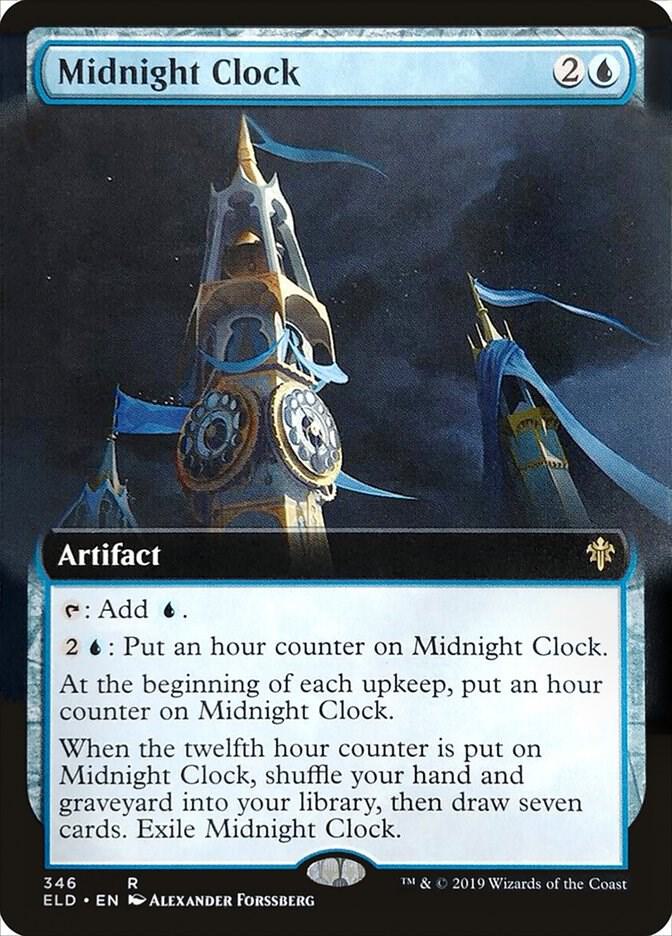 Midnight Clock (Extended Art) 346 card from Throne of Eldraine
