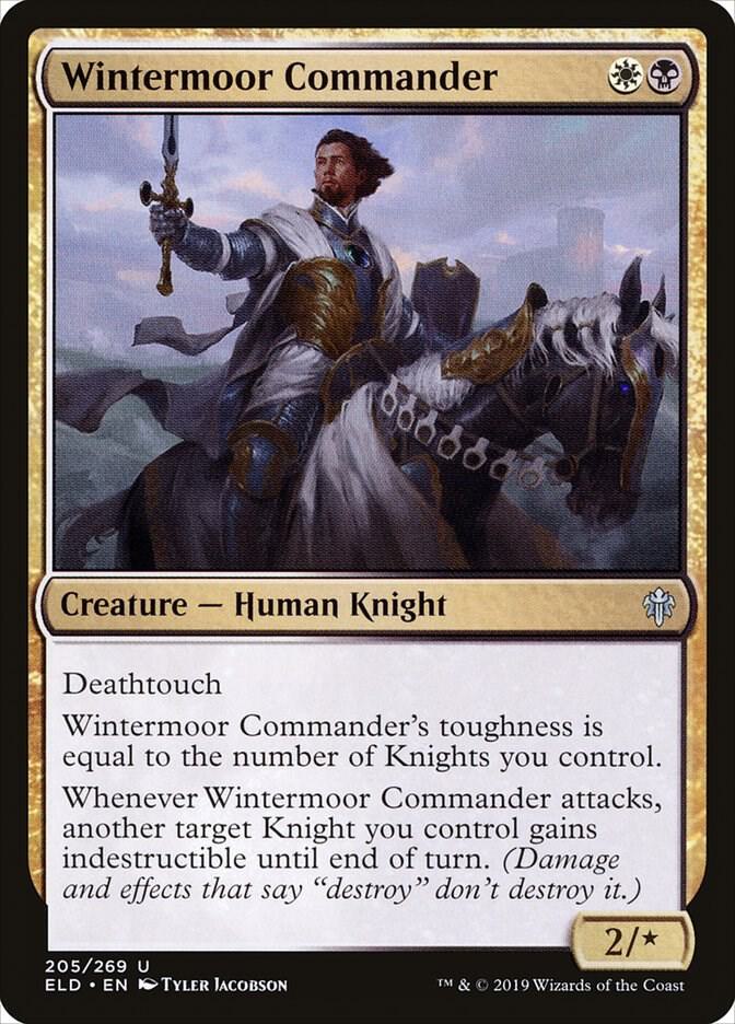 Wintermoor Commander 205 card from Throne of Eldraine