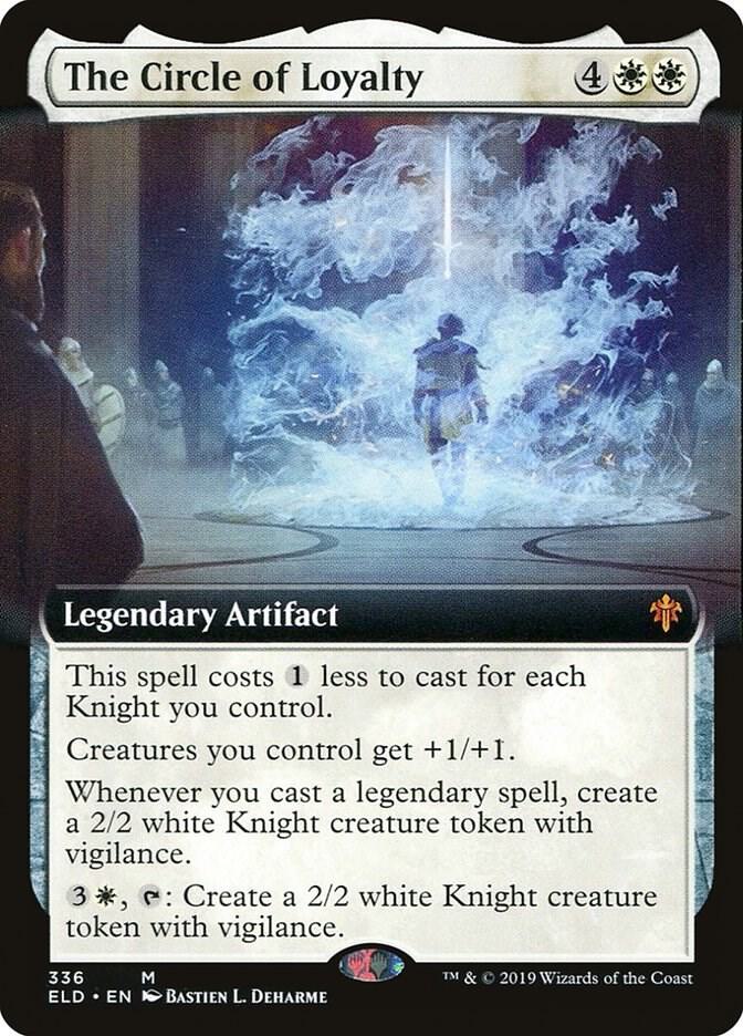 The Circle of Loyalty (Extended Art) 336 card from Throne of Eldraine