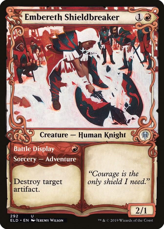 Embereth Shieldbreaker (Showcase) 292 card from Throne of Eldraine