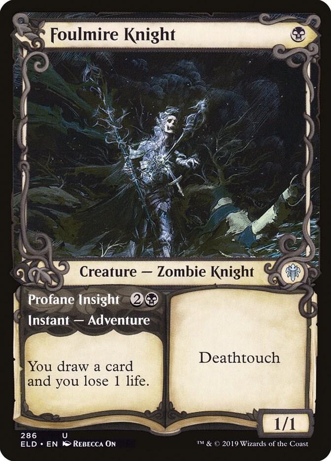 Foulmire Knight (Showcase) 286 card from Throne of Eldraine