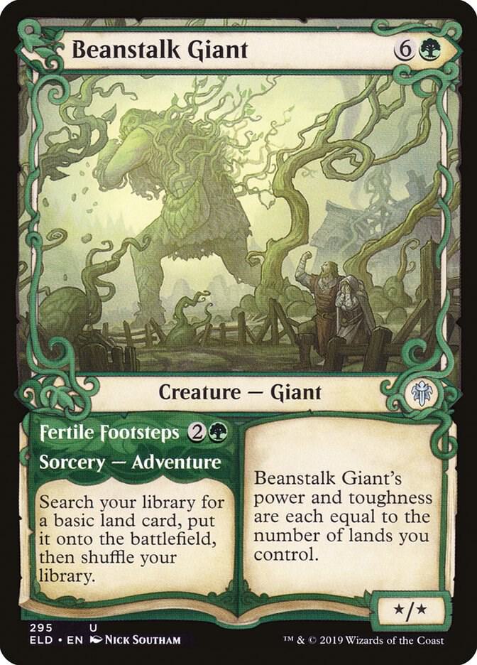 Beanstalk Giant (Showcase) 295 card from Throne of Eldraine