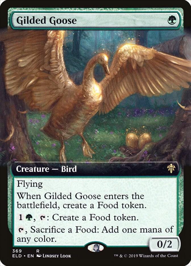 Gilded Goose (Extended Art) 369 card from Throne of Eldraine