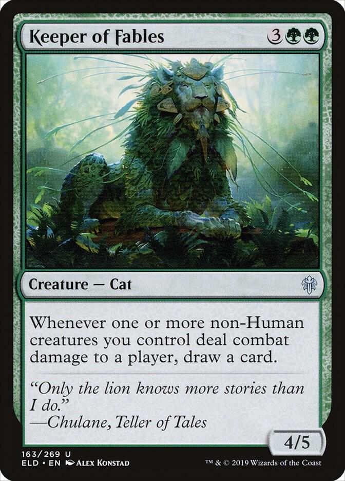 Keeper of Fables 163 card from Throne of Eldraine
