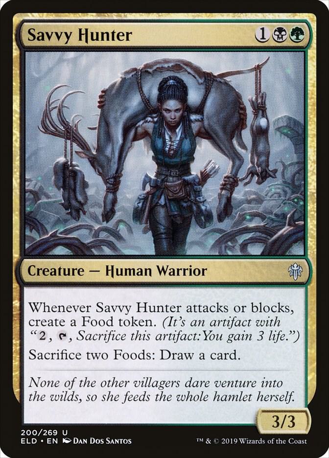 Savvy Hunter 200 card from Throne of Eldraine
