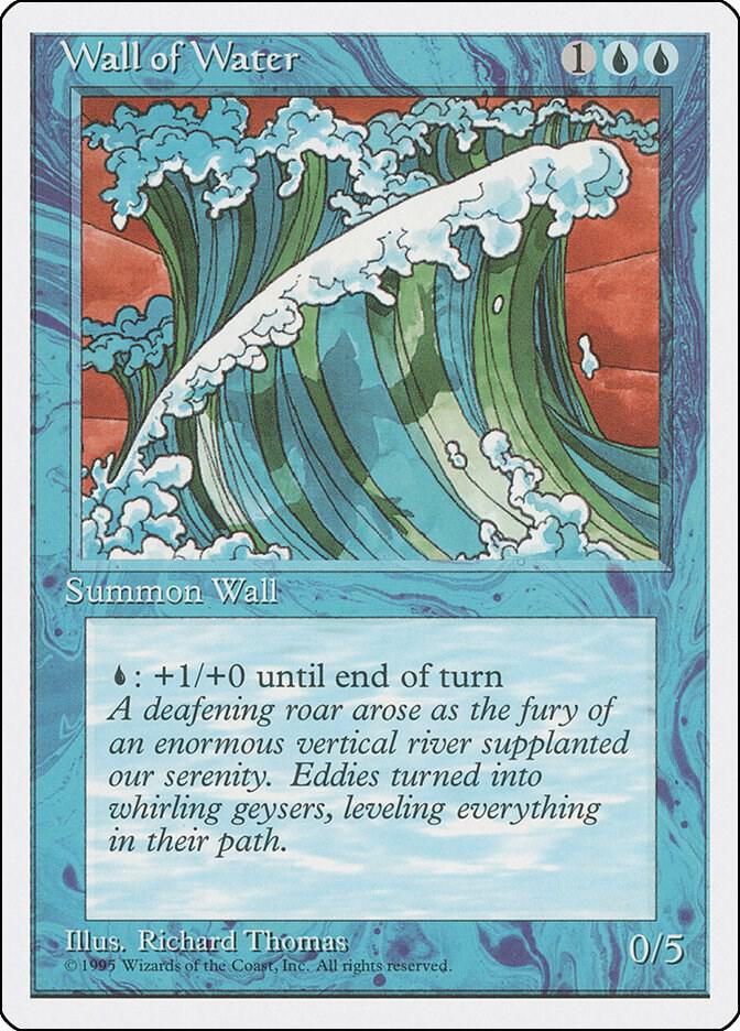 Wall of Water card from Fourth Edition