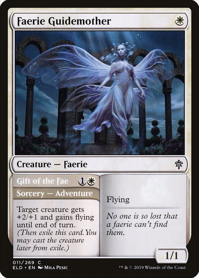 Faerie Guidemother 11 card from Throne of Eldraine