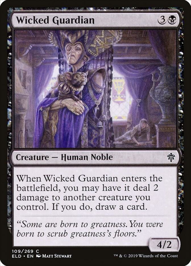 Wicked Guardian 109 card from Throne of Eldraine
