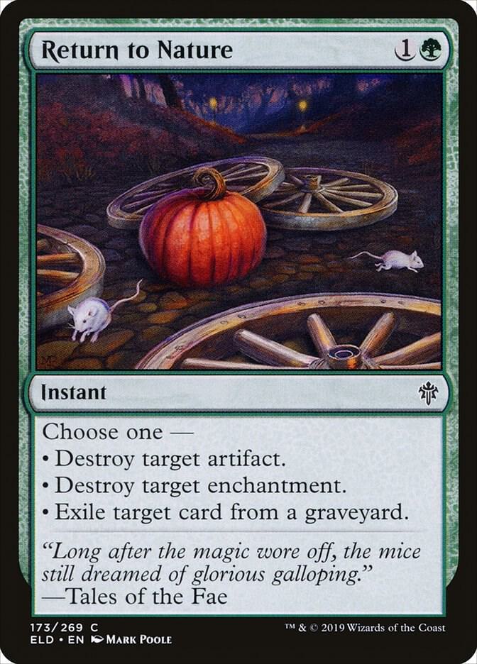 Return to Nature 173 card from Throne of Eldraine