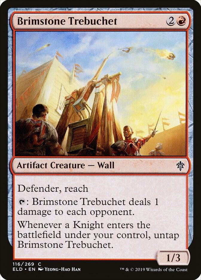 Brimstone Trebuchet 116 card from Throne of Eldraine