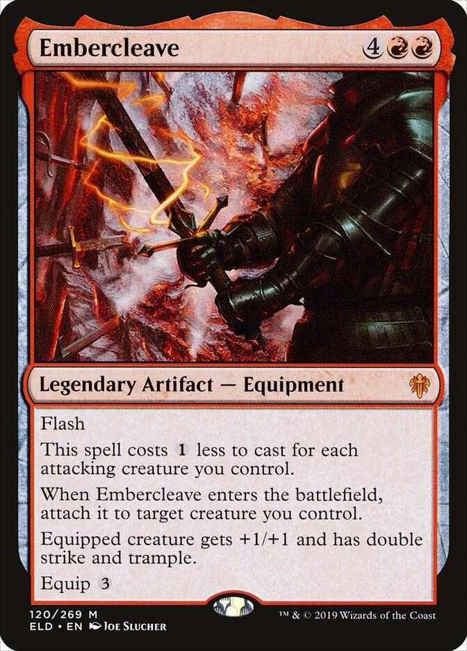 Embercleave 120 card from Throne of Eldraine
