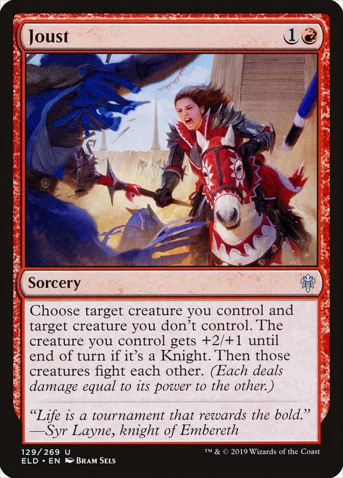 Joust 129 card from Throne of Eldraine