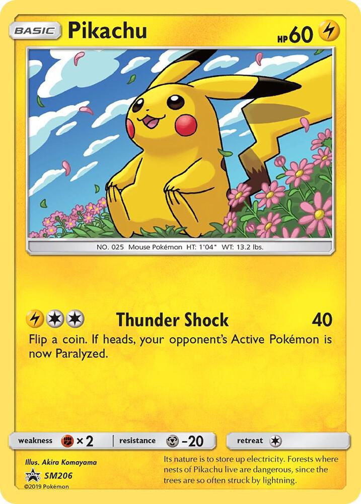 Pikachu SM206 card from SM Promos