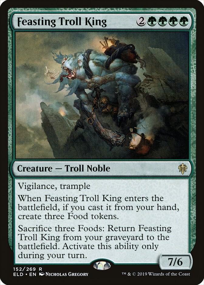 Feasting Troll King 152 card from Throne of Eldraine