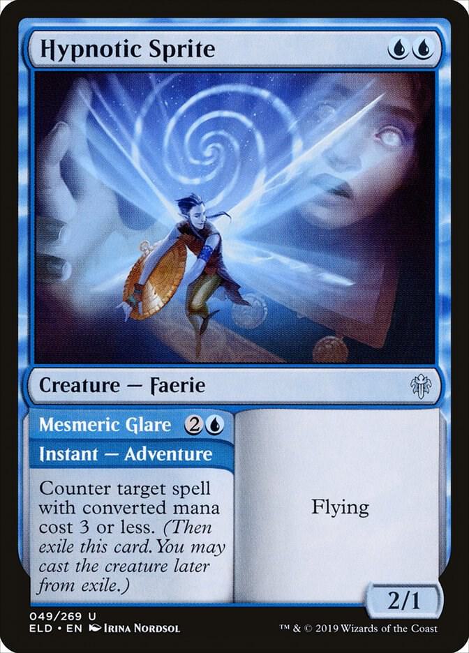 Hypnotic Sprite 49 card from Throne of Eldraine
