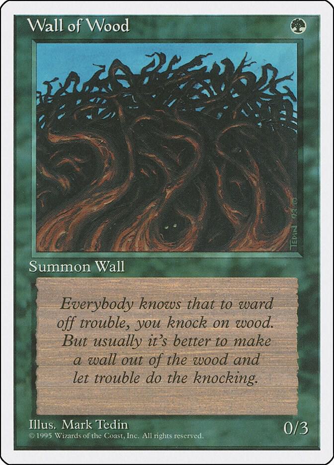 Wall of Wood card from Fourth Edition