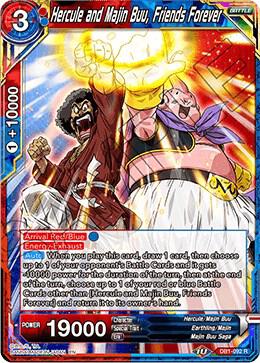 Hercule and Majin Buu, Friends Forever DB1-092 card from Draft Box 04 - Dragon Brawl