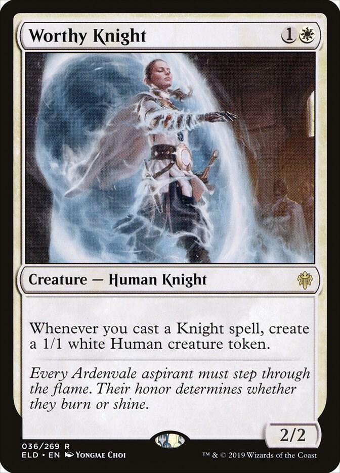 Worthy Knight 36 card from Throne of Eldraine