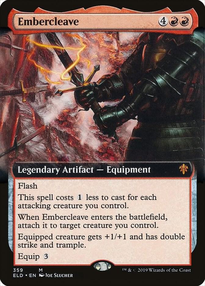 Embercleave (Extended Art) 359 card from Throne of Eldraine