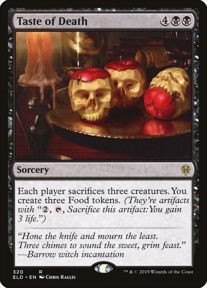 Taste of Death 320 card from Throne of Eldraine