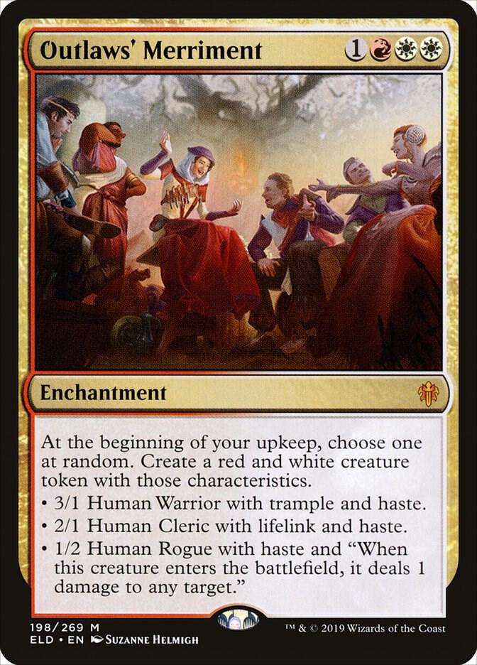 Outlaws' Merriment 198 card from Throne of Eldraine