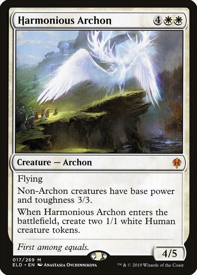Harmonious Archon 17 card from Throne of Eldraine