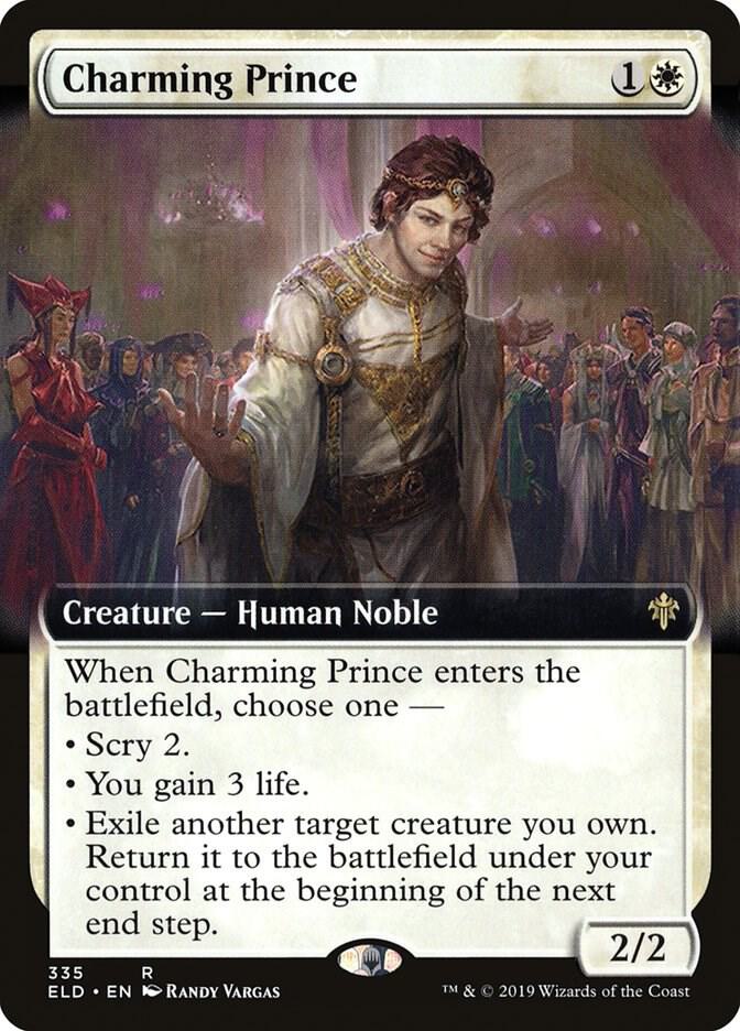 Charming Prince (Extended Art) 335 card from Throne of Eldraine