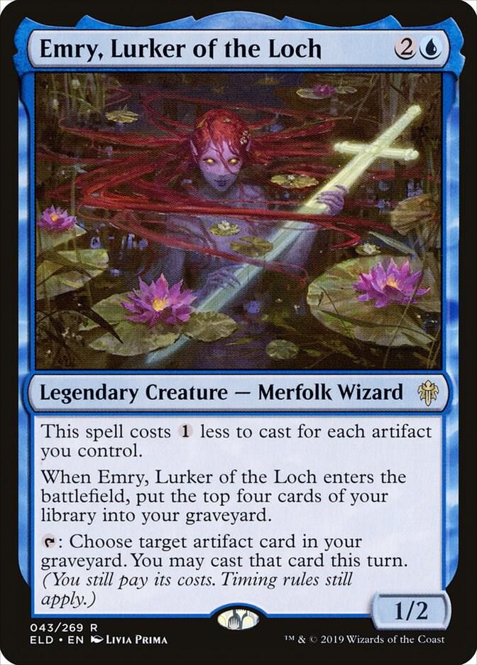 Emry, Lurker of the Loch 43 card from Throne of Eldraine