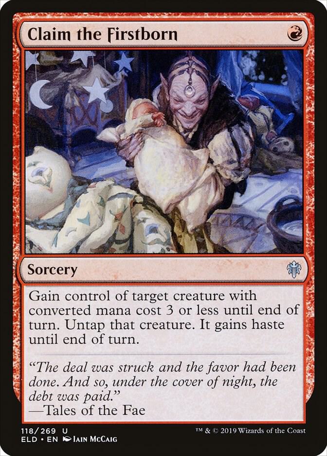 Claim the Firstborn 118 card from Throne of Eldraine